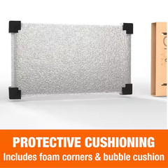 2 PACK Heavy Duty Adjustable Medium Size TV/Picture Moving Box with Cushioning