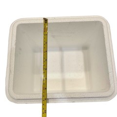 Insulated Styrofoam Shipping Cooler Inner ~8x8x10 Secure Fitted Lid Rounded