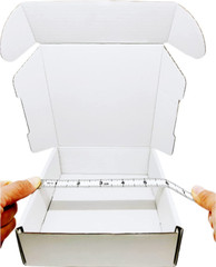 6x6x2 inch Small White Mailers Boxes Pack of 35 Recyclable Corrugated Gift Box
