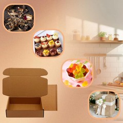Shipping Boxes 8x5x2 inch 50 Pack,Brown Corrugated Boxes Mailer Packaging for…