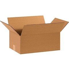 BOX USA 15 x 10 x 6 Corrugated Cardboard Boxes, Medium 15L x 10W x 6H, Pack of 2