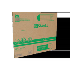 (10 Pack) Small Moving Boxes, 17 In. L X 11 In. W X 12 In. H, Kraft