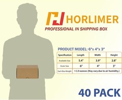 Effortless 6x4x3 Shipping Boxes – Set of 40 Brown Cardboard for Easy Mailing