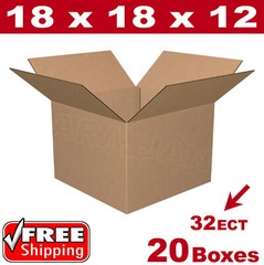 20 – 18x18x12 Cardboard Boxes Mailing Packing Shipping Box Corrugated Carton