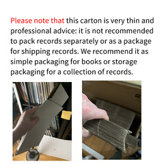 25/100PCS Album Paper Box Vinyl Record LP Shipping Mailer Boxes 12.5”X12.5”