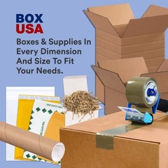 BOX USA 4x4x36 Tall Corrugated Boxes, Tall, 4L x 4W Cost Saver, Kraft