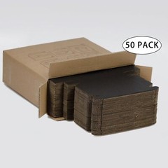 50PCS 6x4x1 Inch Small Shipping Boxes Black Corrugated Mailing Packing Box