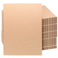 60 PCS 9×12 Inch Corrugated Cardboard Sheets Flat Filler Insert 2mm Thick