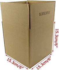Brand New Cardboard Boxes 6x6x6 Inches Small Shipping Boxes, 25 Pack