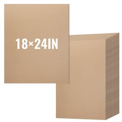 30 Pack Corrugated Cardboard Sheets 18×24 Inch, Large Cardboard Inserts for Ship