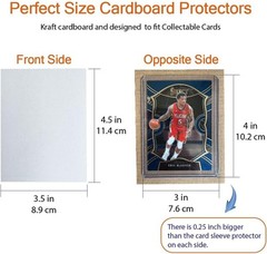 Bulk 200 Count Lightweight Flat Cardboard Inserts 3.5×4.5 Inch – Quality