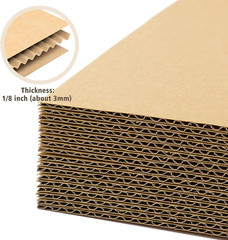 Golden State Art, 50 Pack 5X7 Corrugated Cardboard Sheets Cardboard Inserts Flat