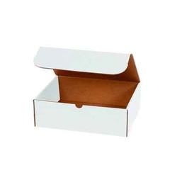 10 Pack 7x4x2 White Corrugated Shipping Mailer Packing Box