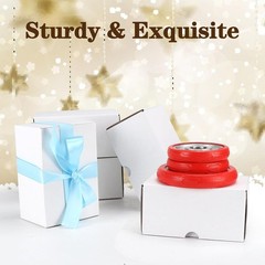 Sturdy 6x4x3 White Corrugated Boxes – 40 Pack for Reliable Shipping Solutions