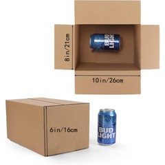 10x8x6 transport box corrugated cardboard box, easy to assemble, mail and move