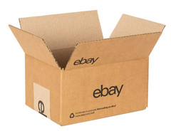 Ebay Boxes 25- 8″ x 6″ x 4″ – Black Logo