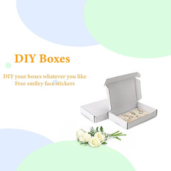 MEBRUDY 6X4X1 Inches Shipping Boxes Pack of 50, Small Corrugated Cardboard Box f