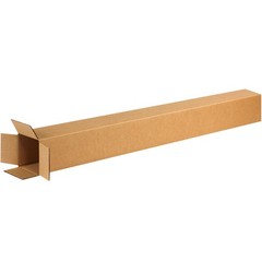 BOX USA 4x4x72 Tall Corrugated Boxes, Tall, 4L x 4W x 4″ x x 72″, Kraft