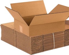 Recyclable 12″ x 10″ x 3″ Shipping Boxes – 25-Pack for Moving & Storage Needs