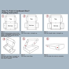HORLIMER 6x4x3 inches Shipping Boxes Set of 25, White Corrugated Cardboard Bo…