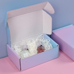 30 Pack Small Shipping Boxes 6x4x2 Inch Purple Corrugated Mailer Gift Packaging