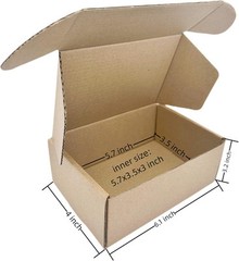 6 X 4 X 3 Inches Small Shipping Boxes 50 Pack Corrugated Cardboardb