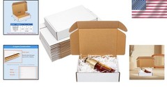 Lightweight & Sturdy 7x5x2 Shipping Boxes – 25 Pack, Ideal for Gifts & Crafts