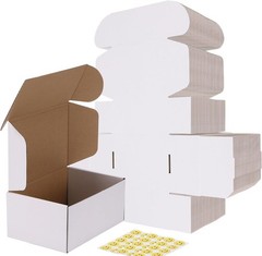 Brand New Shipping Box White Corrugated Cardboard 30 Pack