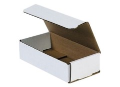 Pick Quantity! 50-400 Strong Corrugated Mailer 8x4x2 White Folding Shipping Box