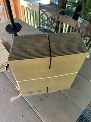 10 pcs ULine Corrugated Cardboard Boxes 8 x 8 x 9