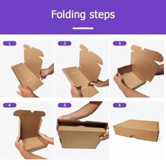 Cardboard Mailer Boxes for Shipping Packaging Gift Storage Folding Boxes