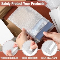 50 Pcs Cassette Mailers Cardboard Cassette Boxes with Sealing Bubble Protecti…
