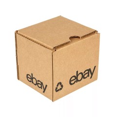 New Ebay Boxes 4″ x 4″ x 4″ – Flat Folding Black Logo (25 count)