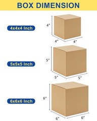 Assorted-Sizes-Shipping-Boxes-45-Pack: 4x4x4 & 5x5x5 & 6x6x6 Small-Shipping-B…