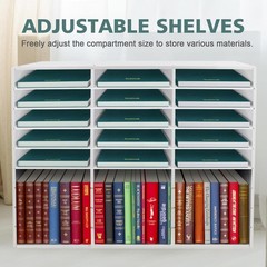 SONGWAY Desk Paper Storage Organizer – Literature Organizer, 27 Compartments …