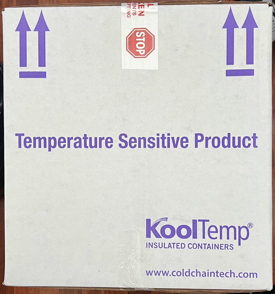 KoolTemp Large Insulated Shipping Box Styrofoam Cooler + Gel Packs Cold 22x14x15