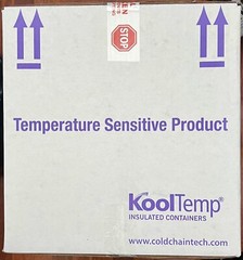 KoolTemp Large Insulated Shipping Box Styrofoam Cooler + Gel Packs Cold 22x14x15