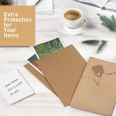 100 Pack 4×6 Inch Corrugated Cardboard Sheets Kraft Cardboard Backing Inserts