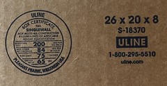 26″ x 20″ x 8″ Cardboard Corrugated Box – SINGLE BOX