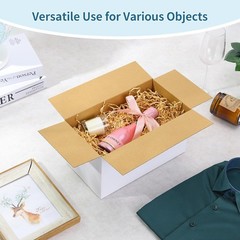 10 Pack 8x6x4 Inch White Corrugated Shipping Boxes – Perfect for Small Business