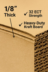 6×9 Corrugated Cardboard Pads 1/8″ Thick 32 ECT Mailer Inserts 25-200 Villago