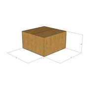 7x7x4 1/2 Corrugated Shipping Boxes 32 ECT Single-Wall, 125/Pack