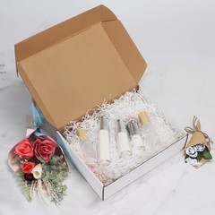 12x9x3 Shipping Boxes Set of 6, White Corrugated Cardboard Box for Packing, M…
