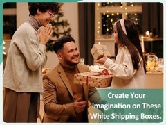 White Corrugated Shipping Boxes 12x9x3in 20 Pack Ideal for Small Business