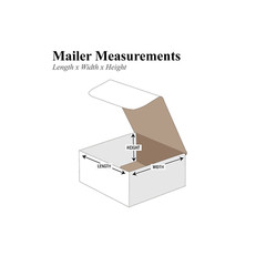 Shipping Boxes Small 6″L X 4″W X 3″H, 50-Pack | Corrugated Cardboard Box for Pac