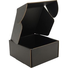 Small Black Shipping Boxes for Small Business Pack of 25-4x4x2 inches Cardboa…