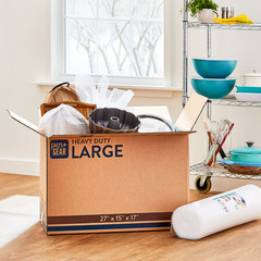 (10 pack) Pen+Gear Large Heavy Duty Kraft Moving Boxes, 27L x 15W x 17H