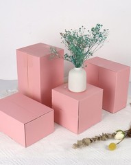 30-Pack 8x8x4 inch Cute Pink Shipping Boxes Gift Packaging Mailers Corrugated
