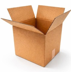 100 6x6x6 Cardboard Paper Boxes Mailing Packing Shipping Box Corrugated Printed