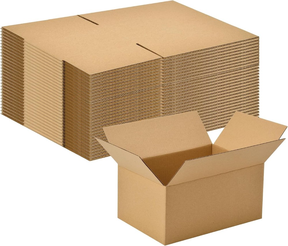 30 Pack 8x6x4 inches Small Shipping Boxes Brown Corrugated Cardboard Boxes for P